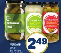 Marché Bonichoix COMPLIMENTS PICKLES offer