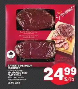 Marché Bonichoix TOP GOURMET MARINATED MARINATED BEEF FLAP STEAK offer