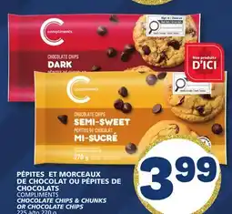 Marché Bonichoix COMPLIMENTS CHOCOLATE CHIPS & CHUNKS CHOCOLATE CHIPS offer