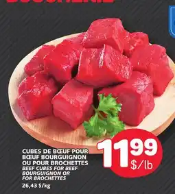 Marché Bonichoix BEEF CUBES FOR BEEF BOURGUIGNON OR FOR BROCHETTES offer