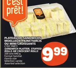 Marché Bonichoix C'EST PRÊT! SANDWICH PLATTER, STUFFED ROLLS OR CRESCENT ROLLS offer