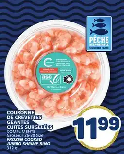 Marché Bonichoix FROZEN COOKED JUMBO SHRIMP RING offer
