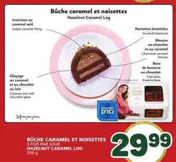 Marché Bonichoix HAZELNUT CARAMEL LOG offer