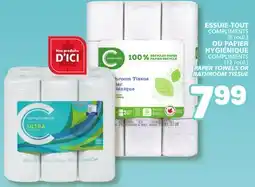 Marché Bonichoix COMPLIMENTS PAPER TOWELS OR BATHROOM TISSUE offer