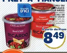Marché Bonichoix RICARDO CHILI OR PASTA SAUCE offer