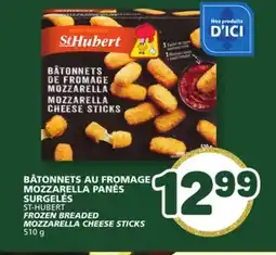 Marché Bonichoix ST-HUBERT FROZEN BREADED MOZZARELLA CHEESE STICKS offer