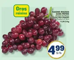 Marché Bonichoix Pérou SEEDLESS RED GRAPES offer