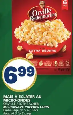 Marché Bonichoix ORVILLE REDENBACHER MICROWAVE POPPING CORN offer