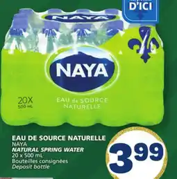 Marché Bonichoix NAYA NATURAL SPRING WATER offer