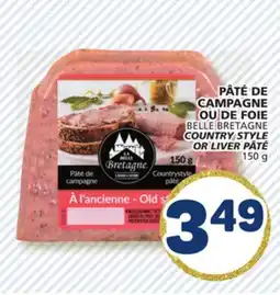 Marché Bonichoix COUNTRY STYLE OR LIVER PÂTÉ offer