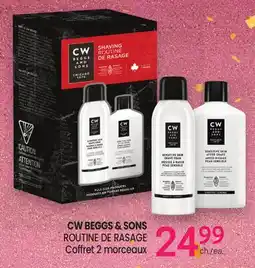 Uniprix CW BEGGS & SONS ROUTINE DE RASAGE Coffret 2 morceaux offer