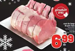 Metro CARRÉ DE LONGE DE PORC FRAIS | FRESH PORK LOIN RACK offer