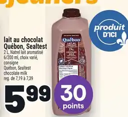 Metro LAIT AU CHOCOLAT QUÉBON, SEALTEST | QUÉBON, SEALTEST CHOCOLATE MILK offer