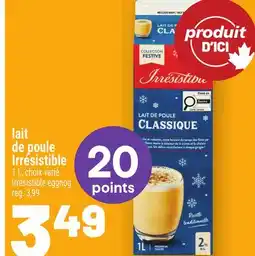 Metro LAIT DE POULE IRRÉSISTIBLE | IRRÉSISTIBLE EGGNOG offer