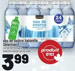 Metro EAU DE SOURCE NATURELLE SELECTION | SELECTION NATURAL SPRING WATER offer