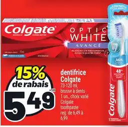 Metro DENTIFRICE COLGATE | COLGATE TOOTHPASTE offer