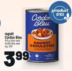 Metro RAGOÛT CORDON BLEU | CORDON BLEU STEW offer