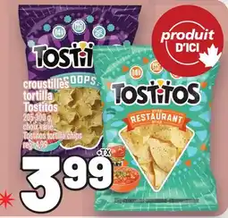Metro CROUSTILLES TORTILLA TOSTITOS | TOSTITOS TORTILLA CHIPS offer