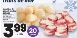 Metro MÉDAILLONS DE PÉTONCLE ENROBÉS DE BACON | FROZEN SCALLOP MEDALLIONS offer