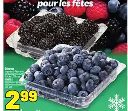 Metro BLEUETS OU MÛRES | BLUEBERRIES OR BLACKBERRIES offer