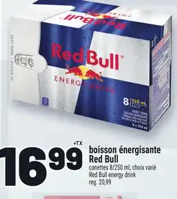 Metro BOISSON ÉNERGISANTE RED BULL | RED BULL ENERGY DRINK offer