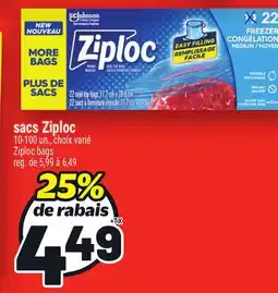 Metro SACS ZIPLOC | ZIPLOC BAGS offer