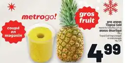 Metro GROS FRUIT GROS ANANAS TROPICAL GOLD | TROPICAL GOLD LARGE PINEAPPLE OR CORED PINEAPPLE offer