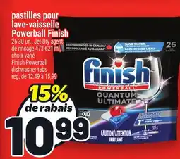 Metro PASTILLES POUR LAVE‑VAISSELLE POWERBALL FINISH | FINISH POWERBALL DISHWASHER TABS offer