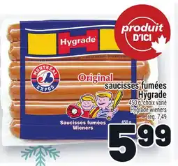 Metro SAUCISSES FUMÉES HYGRADE | HYGRADE WIENERS offer