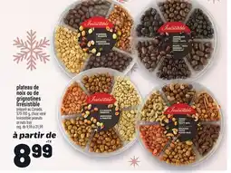 Metro PLATEAU DE NOIX OU DE GRIGNOTINES IRRÉSISTIBLE | IRRÉSISTIBLE PEANUTS OR NUTS TRAY offer