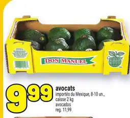 Metro AVOCATS | AVOCADOS offer