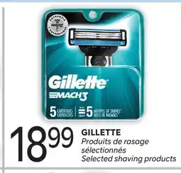 Brunet GILLETTE Produits de rasage sélectionnés offer
