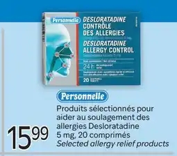 Brunet Personelle Produits sélectionnés pour aider au soulagement des allergies Desloratadine offer