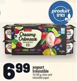 Metro YOGOURT IRRÉSISTIBLE | IRRÉSISTIBLE YOGURT offer
