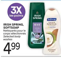 Brunet IRISH SPRING, SOFTSOAP Nettoyants pour le corps sélectionnes offer