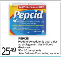 Brunet PEPCID Produits sélectionnés pour aider au soulagement des brûlures d'estomac offer