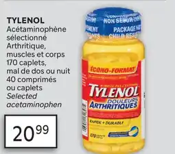Brunet TYLENOL Arthritique, muscles et corps | mal de dos ou nuit offer