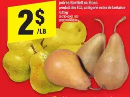 Maxi poires Bartlett ou Bosc, 4,41kg offer