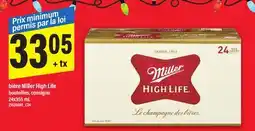 Maxi BIÈRE MILLER HIGH LIFE, 24x355 mL offer