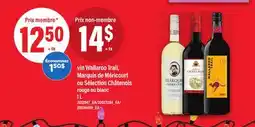 Maxi VIN WALLAROO TRAIL, MARQUIS DE MÉRICOURT OU SÉLECTION CHÂTENOIS, 1 L offer