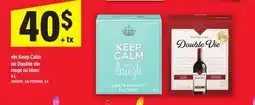Maxi VIN KEEP CALM OU DOUBLE VIE ROUGE OU BLANC, 4 L offer