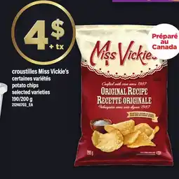 Maxi croustilles Miss Vickie's | potato chips, 190/200 g offer