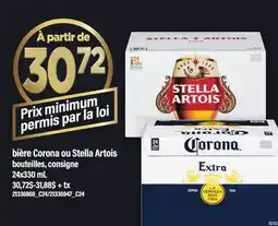 Maxi BIÈRE CORONA OU STELLA ARTOIS, 24x330 mL offer