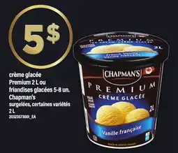 Maxi crème glacée Premium 2 L ou friandises glacées 5-8 un. Chapman's, 2 L offer