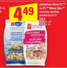 Maxi PISTACHES RÔTIES PC MENU BLEU, 225 g offer