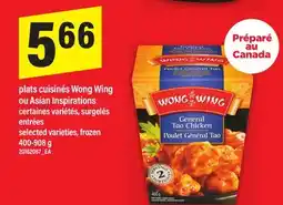 Maxi PLATS CUISINÉS WONG WING OU ASIAN INSPIRATIONS, 400-908 g offer