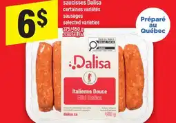 Maxi SAUCISSES DALISA, 375/450 g offer