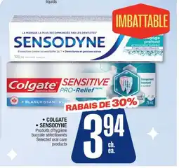 Jean Coutu COLGATE, SENSODYNE Selected oral care products offer