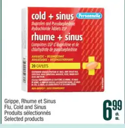Jean Coutu PERSONNELLE Flu, Cold and Sinus Selected products offer