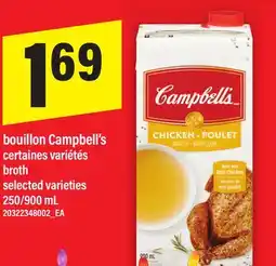 Maxi BOUILLON CAMPBELL'S, 250/900 mL offer
